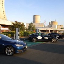 TVE - Civaux - EDF - Teslas + Borne recharge rapide